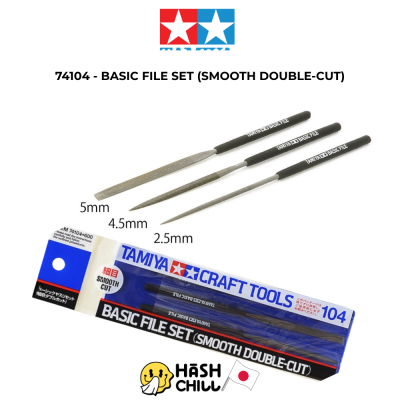 TAMIYA 74104 - BASIC FILE SET (SMOOTH DOUBLE-CUT)