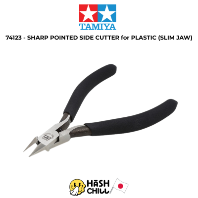 TAMIYA 74123 - SHARP POINTED SIDE CUTTER for PLASTIC (SLIM JAW)