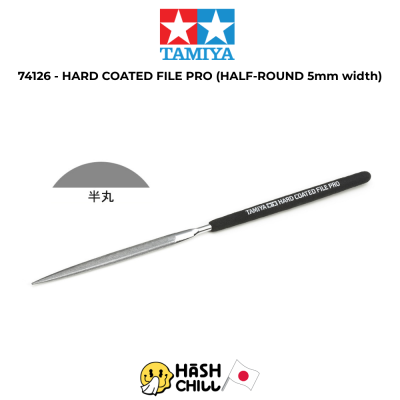 TAMIYA 74126 - HARD COATED FILE PRO (HALF-ROUND 5mm width)