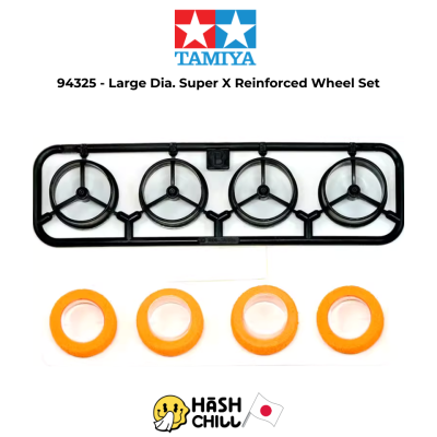 TAMIYA 94325 - Large Dia. Super X Reinforced Wheel Set