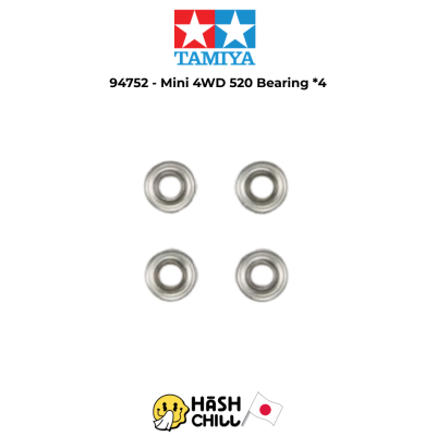 TAMIYA 94752 - AO 1017 Mini4WD 520 Ball Bearing (4pcs.)