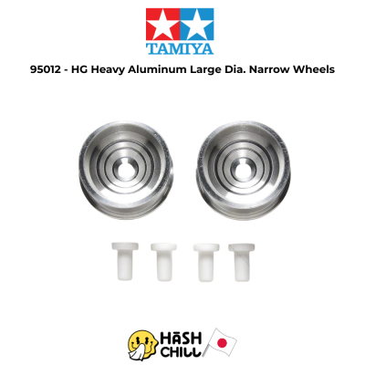 TAMIYA 95012 - HG Heavy Aluminum Large Dia. Narrow Wheels (2pcs.) Limited