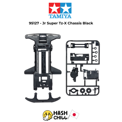 TAMIYA 95127 - Super TZ-X Reinforced Chassis (Black) Fully Cowled Mini 4WD 25th Anniversary