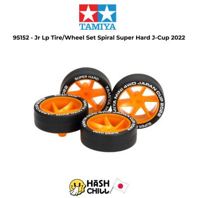 TAMIYA 95152 - Jr Lp Tire/Wheel Set Spiral Super Hard J-Cup 2022