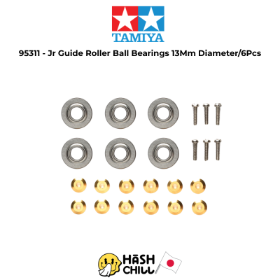 TAMIYA 95311 - Jr Guide Roller Ball Bearings 13Mm Diameter/6Pcs