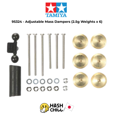 TAMIYA 95324 - Adjustable Mass Dampers (2.5g Weights x 6)