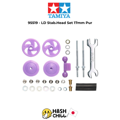 TAMIYA 95519 - Large Dia. Stabilizer Head Set (17mm) (Purple)