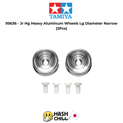 TAMIYA 95636 - Jr Hg Heavy Aluminum Wheels Lg Diameter Narrow (2Pcs)