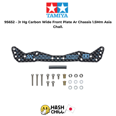 TAMIYA 95652 - Jr Hg Carbon Wide Front Plate Ar Chassis 1.5Mm Asia Chall.