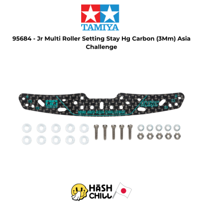 TAMIYA 95684 - Jr Multi Roller Setting Stay Hg Carbon (3Mm) Asia Challenge
