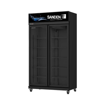 ตู้แช่เย็น 2 ประตู Sanden รุ่น YPC-1100 / YPC-1100/BK ขนาด 27.2Q สีดำ