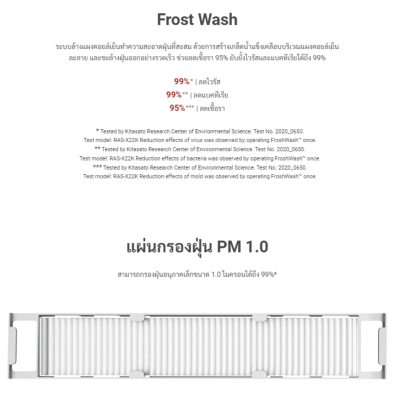 แอร์บ้าน เครื่องปรับอากาศ Hitachi Deluxe Inverter ระบบ Frost Wash รุ่น RAK-CH10PCAST ขนาด 9,260 BTU