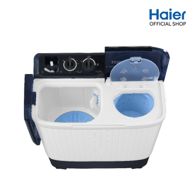 เครื่องซักผ้า 2 ถัง HAIER รุ่น HTW70-1217 ขนาด 7.5 Kg.