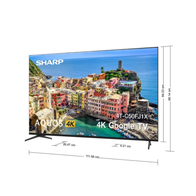 Google Android TV 4K 50 นิ้ว ทีวี SHARP รุ่น 4T-C50FJ1X