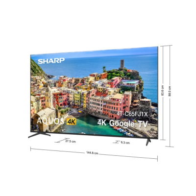 Google Android TV 4K 65 นิ้ว ทีวี SHARP รุ่น 4T-C65FJ1X