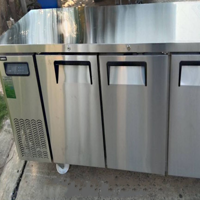ตู้แช่เคาร์เตอร์สแตนเลส Sanden รุ่น SCR3-1806-AR ความจุ 14Q / 420 ลิตร (ขนาด 180x60 ซม.)