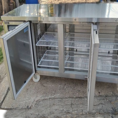 ตู้แช่เคาร์เตอร์สแตนเลส Sanden รุ่น SCR3-1806-AR ความจุ 14Q / 420 ลิตร (ขนาด 180x60 ซม.)
