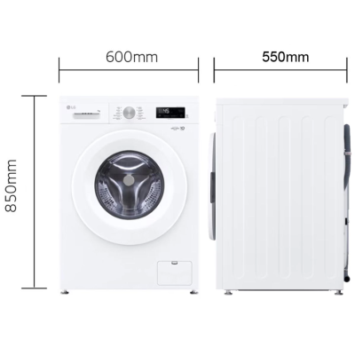 เครื่องซักผ้าฝาหน้าหยอดเหรียญ LG Inverter รุ่น FB1208S6W ขนาด 8 KG