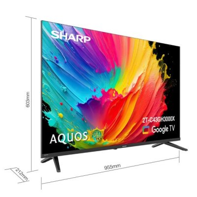รุ่นใหม่! Google TV ทีวี 43 นิ้ว SHARP รุ่น 2T-C43GH3000X