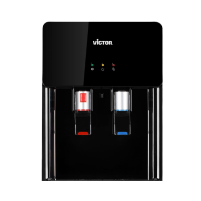ตู้กดน้ำ เครื่องทำน้ำร้อน น้ำเย็น 2 ก๊อก Victor รุ่น VT-2660B ถังโหลดด้านล่าง แถมขวด