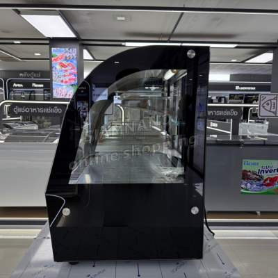 ตู้แช่เค้กวางเคาร์เตอร์กระจกโค้ง Sanden รุ่น SKC-0070G ขนาด 3Q มี 2 ชั้นวาง ตู้แช่เค้กวางเคาร์เตอร์กระจกโค้ง Sanden รุ่น SKC-0070G ขนาด 3Q มี 2 ชั้นวาง