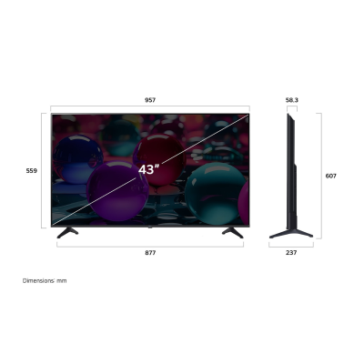 TV Smart UHD Ai 4K ทีวี 43 นิ้ว LG รุ่น 43UA7350PSB แถมฟรี Ai Magic Remote