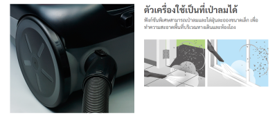 เครื่องดูดฝุ่น Hitachi ชนิดถังเก็บฝุ่น รุ่น CV-950F ขนาด 2,100 วัตต์ ความจุ 18 ลิตร