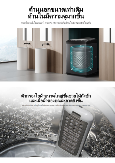 เครื่องซักผ้าหยอดเหรียญ LG Inverter รุ่น TV2521DV7B ขนาด 21 KG สีดำ รับประกันกล่องหยอดเหรียญ 6 เดือน