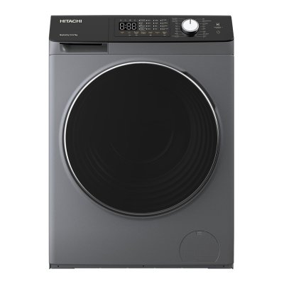 เครื่องซักผ้าอบผ้าฝาหน้าอินเวอร์เตอร์ Hitachi รุ่น BD-D1054HVOS ขนาด ซัก 10.5Kg / อบ 7Kg