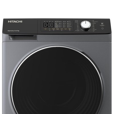 เครื่องซักผ้าอบผ้าฝาหน้าอินเวอร์เตอร์ Hitachi รุ่น BD-D1054HVOS ขนาด ซัก 10.5Kg / อบ 7Kg