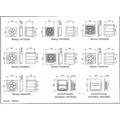 พัดลมดูดอากาศติดผนัง Hatari รุ่น VW15M2(N) ขนาด 6 นิ้ว พัดลมดูดอากาศติดผนัง Hatari รุ่น VW15M2(N) ขนาด 6 นิ้ว