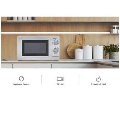 เตาอบไมโครเวฟ SHARP รุ่น R-219EX (S) / R-219EX (K)  ขนาด 20 ลิตร, กำลังไฟ 700W