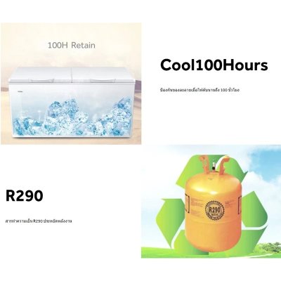 ตู้แช่แข็งฝาทึบ 2 ระบบ แช่เย็น-แข็ง Haier รุ่น HCF-568DP ขนาด 18.3 Q