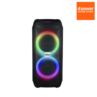 ลำโพง Party Box D-Power รุ่น X9W ขนาด 120 วัตต์ เสียงดี มีไฟ LED พร้อมไมค์ลอย