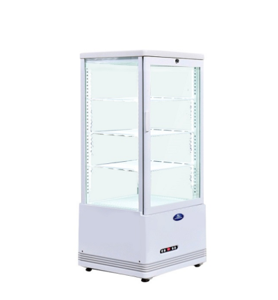 ตู้แช่เย็นแบบกระจก 4 ด้าน / ตู้แช่เค้ก SANDEN รุ่น SAG-0783 ขนาด 2.76Q