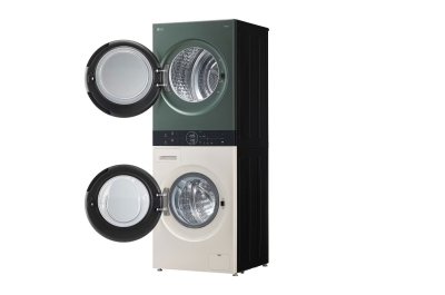 Wash Tower ซักผ้า 14 กก. และอบผ้า 10 กก. รุ่น WT1410NHEG ระบบ AI DD™ พร้อม Smart WI-FI control ควบคุมสั่งงานผ่านสมาร์ทโฟน