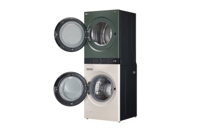 WashTower ซักผ้า 25 กก. และอบ 20 กก. รุ่น WT2520NHEG ระบบ AI DD™ พร้อม Smart WI-FI control ควบคุมสั่งงานผ่านสมาร์ทโฟน