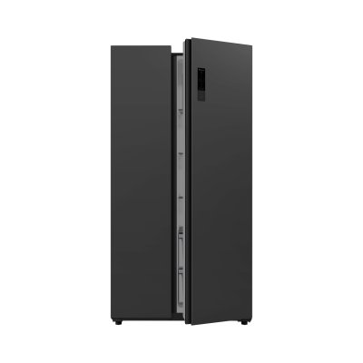 Aconatic ตู้เย็น Side by Side 18.5Q รุ่น AN-FR5250S สี Dark Gray ระบบ Dual Inverter ควบคุมสัมผัส