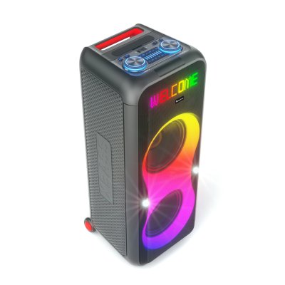 ACONATIC ลำโพง PARTY SPEAKER รุ่น AN-SP1410PT RMS 140W ดอกคู่ 10" 60W*2+2.5”20W*1+2”*1 TWS Bluetooth USB