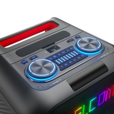 ACONATIC ลำโพง PARTY SPEAKER รุ่น AN-SP1410PT RMS 140W ดอกคู่ 10" 60W*2+2.5”20W*1+2”*1 TWS Bluetooth USB