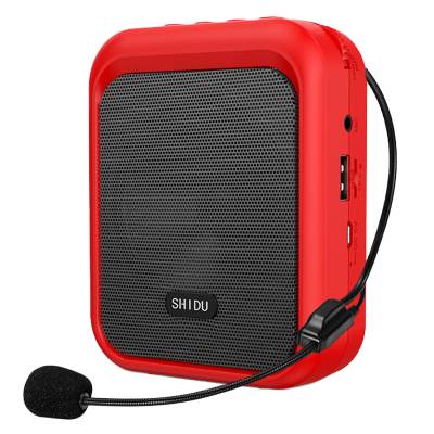 SHIDO รุ่น SD-M100 เครื่องขยายเสียงไมโครโฟนไร้สาย Voice Amplifier ขนาดเล็ก พร้อมไมโครโฟนอะคูสติกพิเศษ ขยายเสียงคุณภาพ Hi-Fi เทคโนโลยี MP3 รองรับการ์ด TF และ USB, Bluetooth 5.0 EDR