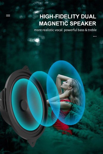 SHIDO รุ่น SD-M500 ลำโพงไร้สายพกพา Voice Amplifier หน้าจอ LED Bluetooth 5.0 ครอบคลุม 500 ตร.ม. รองรับ MP3, TF, USB, AUX