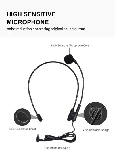 SHIDO รุ่น SD-M500 ลำโพงไร้สายพกพา Voice Amplifier หน้าจอ LED Bluetooth 5.0 ครอบคลุม 500 ตร.ม. รองรับ MP3, TF, USB, AUX