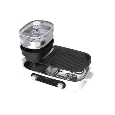 Aconatic เตาปิ้งย่างอเนกประสงค์พร้อมหม้อชาบู กระทะปิ้งย่าง 2in1 รุ่น AN-PSG1540 (รับประกัน 1 ปี)