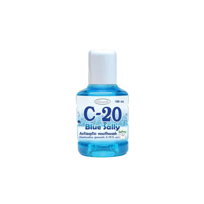 น้ำยาบ้วนปาก C-20 สีฟ้า