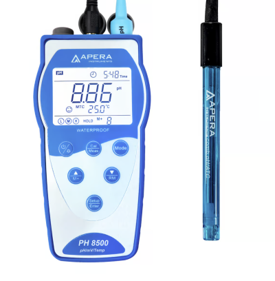 PH8500 Portable pH Meter Kit with GLP Data Logger and USB Data Output