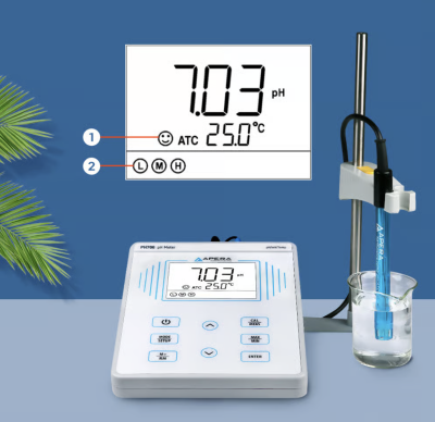 PH700-HF Benchtop Lab pH Meter for Strong Acidic Solutions (0 to 2 pH)