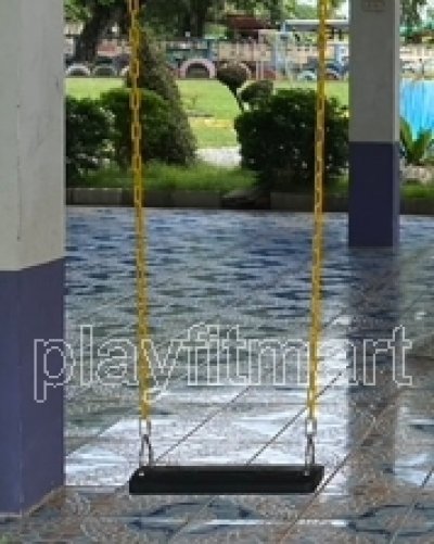 อะไหล่เครื่องเล่นสนาม แผ่นชิงช้ายางพาราดำ แบบแข็ง