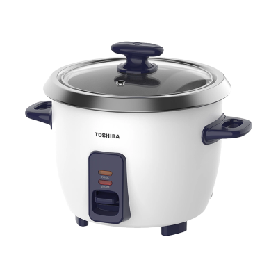 TOSHIBA หม้อหุงข้าว ขนาด 0.6 ลิตร รุ่น RC-6MHUTH(B)