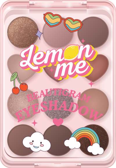 LEMON ME Beautigram Eyeshadow No.2 Square Root Goldden Brown